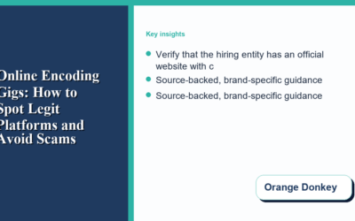 Online Encoding Gigs: How to Spot Legit Platforms and Avoid Scams