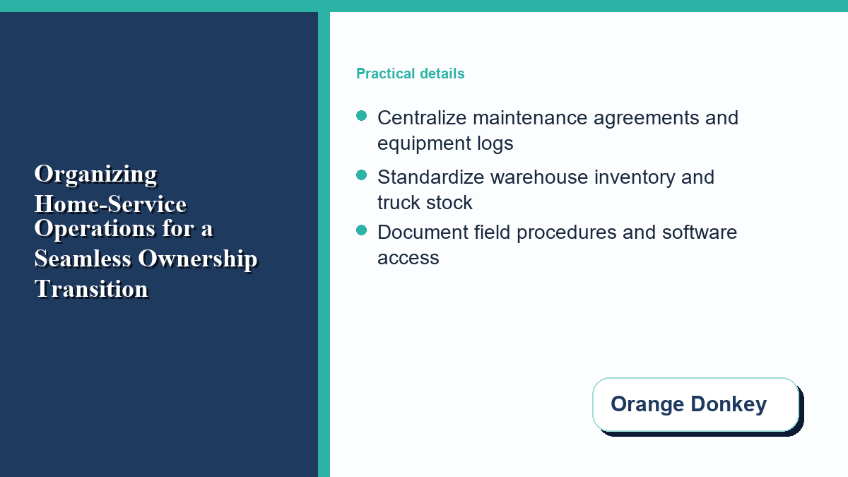 Maintenance agreements and equipment logs organized in one system